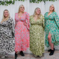 Goddess Midi Wrap Dress