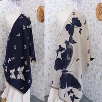 Reversible Butterfly Boho Long Oversized Shawls
