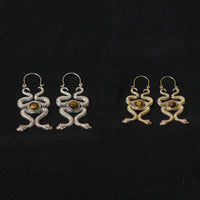 Dangle Goth Snake Earring