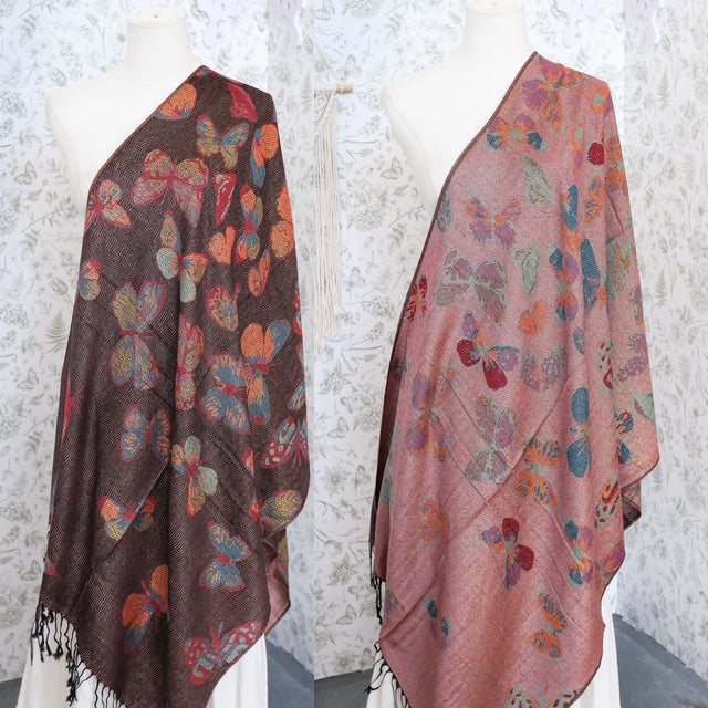 Mystical Reversible Butterfly Shawl