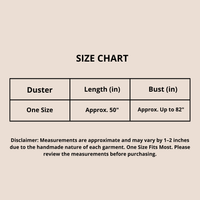 Oversized Patchwork Cotton Duster