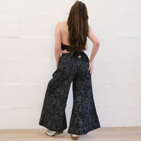 Flowy Paisley Boho Cotton Wide Leg Pants