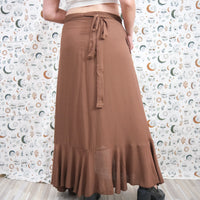 Boho Festival Wrap Maxi Skirt