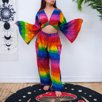Pride Festival Harem Pant Set with Bell Sleeve Top