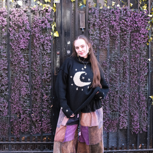 Moonlit Harmony Knit Pullover