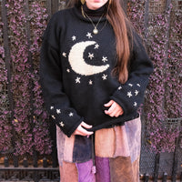 Moonlit Harmony Knit Pullover