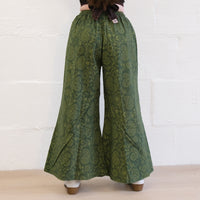 Flowy Paisley Boho Cotton Wide Leg Pants