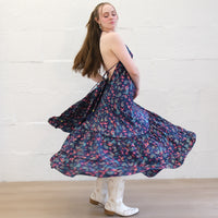 Boho Goddess Maxi Tiered  Backless Dress