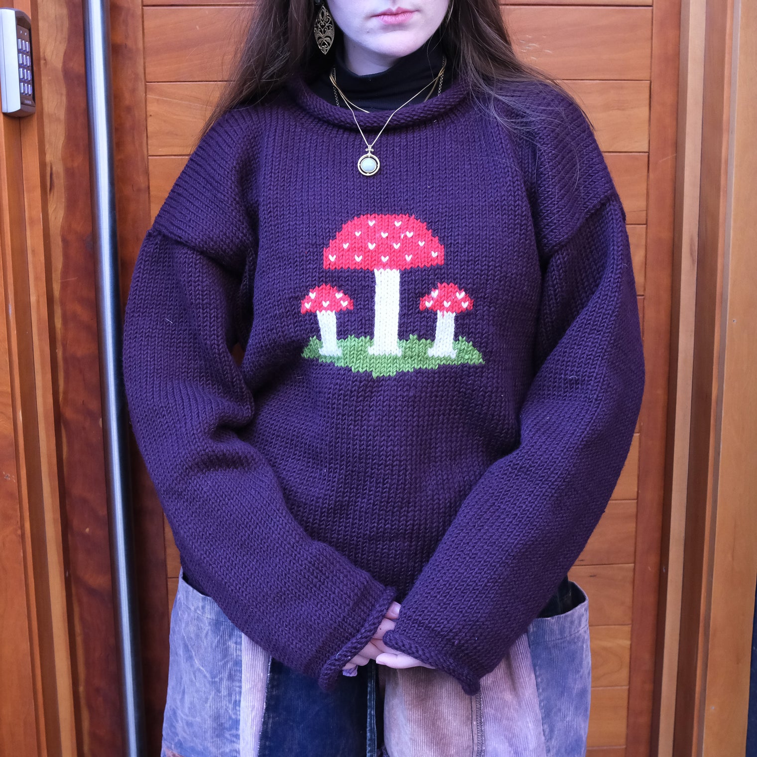 Mushroom Magic Knitted Sweater