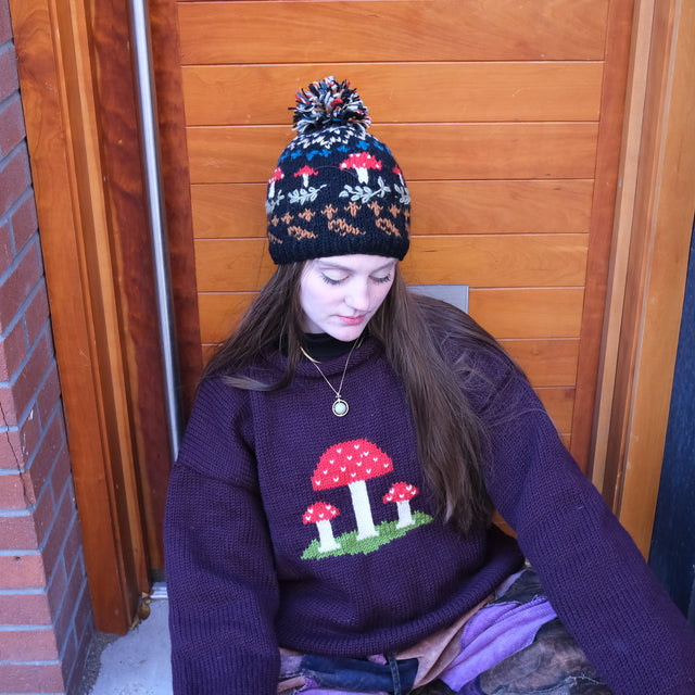 Mushroom Magic Knitted Sweater