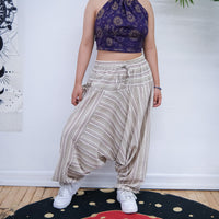 Unisex Low Crotch Gypsy Pants with Pockets