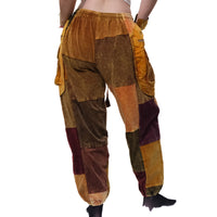 Patch Corduroy Baggy Pants