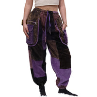 Patch Corduroy Baggy Pants