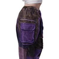Patch Corduroy Baggy Pants