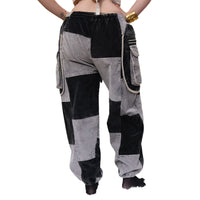 Patch Corduroy Baggy Pants