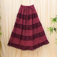 Cotton Boho Lace Skirts