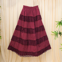 Cotton Boho Lace Skirts