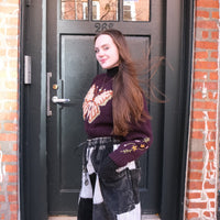 Butterfly Meadow Knit Crop Sweater