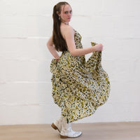 Boho Goddess Maxi Tiered  Backless Dress