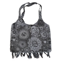 Celestial Sun & Moon Lace Fringe Bag