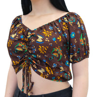 Boho Whimsical Butterfly Crop Top