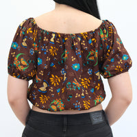 Boho Whimsical Butterfly Crop Top