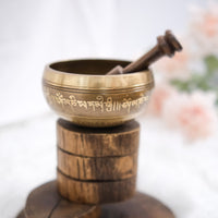 4 inches Healing Mantra Engraved Singing Bowl