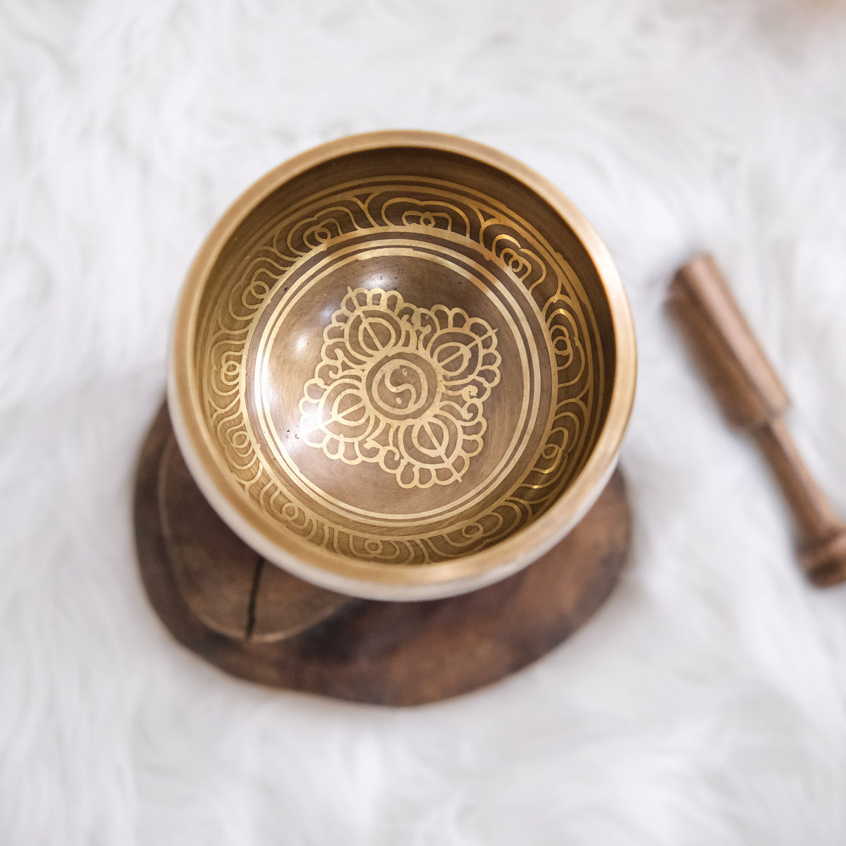 4 inches Healing Mantra Engraved Singing Bowl