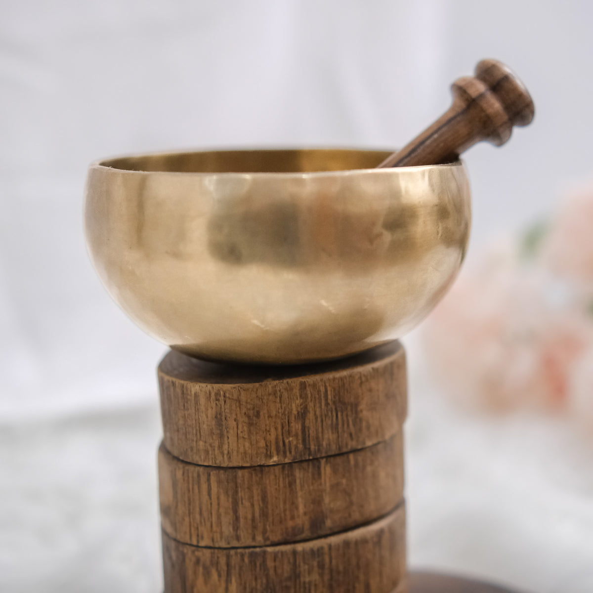 Tibetan Singing Bowl with Wooden Mallet