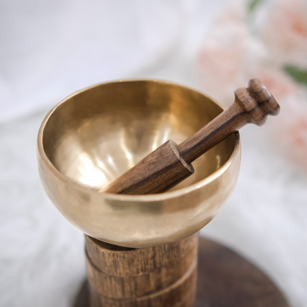 Tibetan Singing Bowl with Wooden Mallet