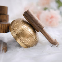 Tibetan Singing Bowl with Mantra Engraving