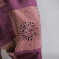 Patchwork Block Print Harem Pants