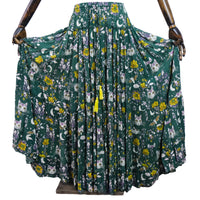 Celestial Cat Moon Tiered Maxi Skirt