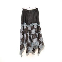 Patchwork Celestial Lace Asymmetrical Skirt