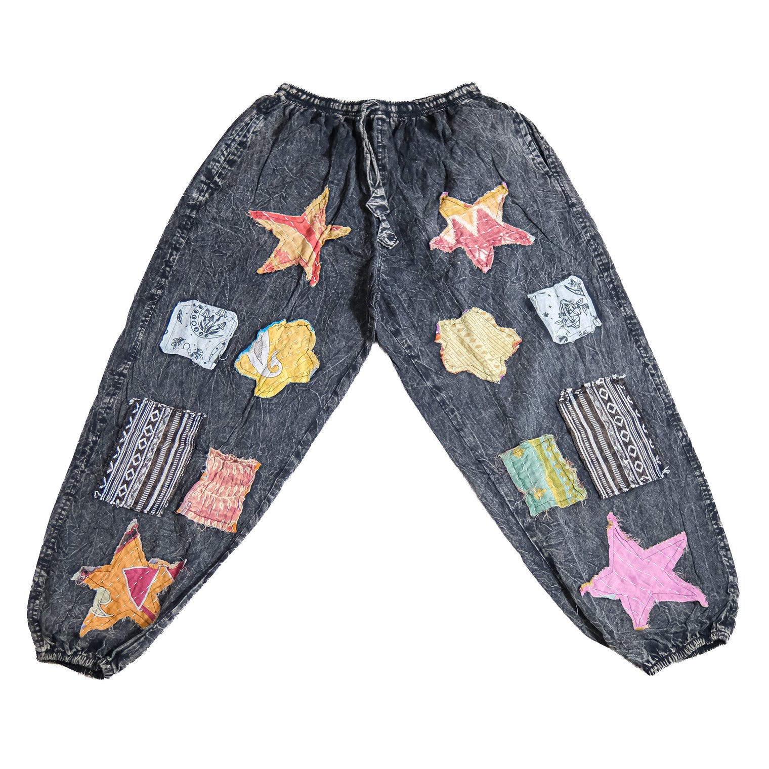 One of a Kind Artisan Patchwork Cotton Pants