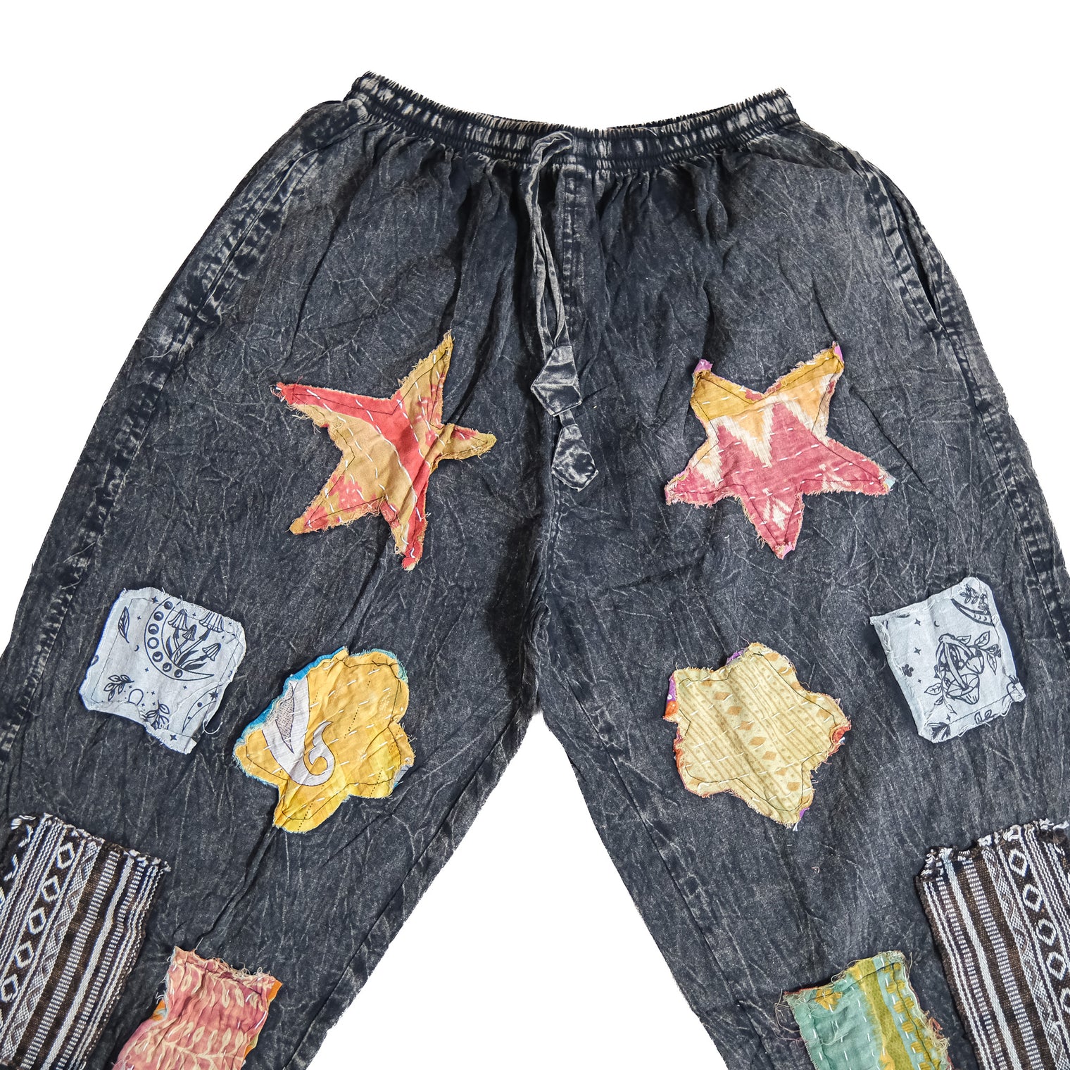 One of a Kind Artisan Patchwork Cotton Pants