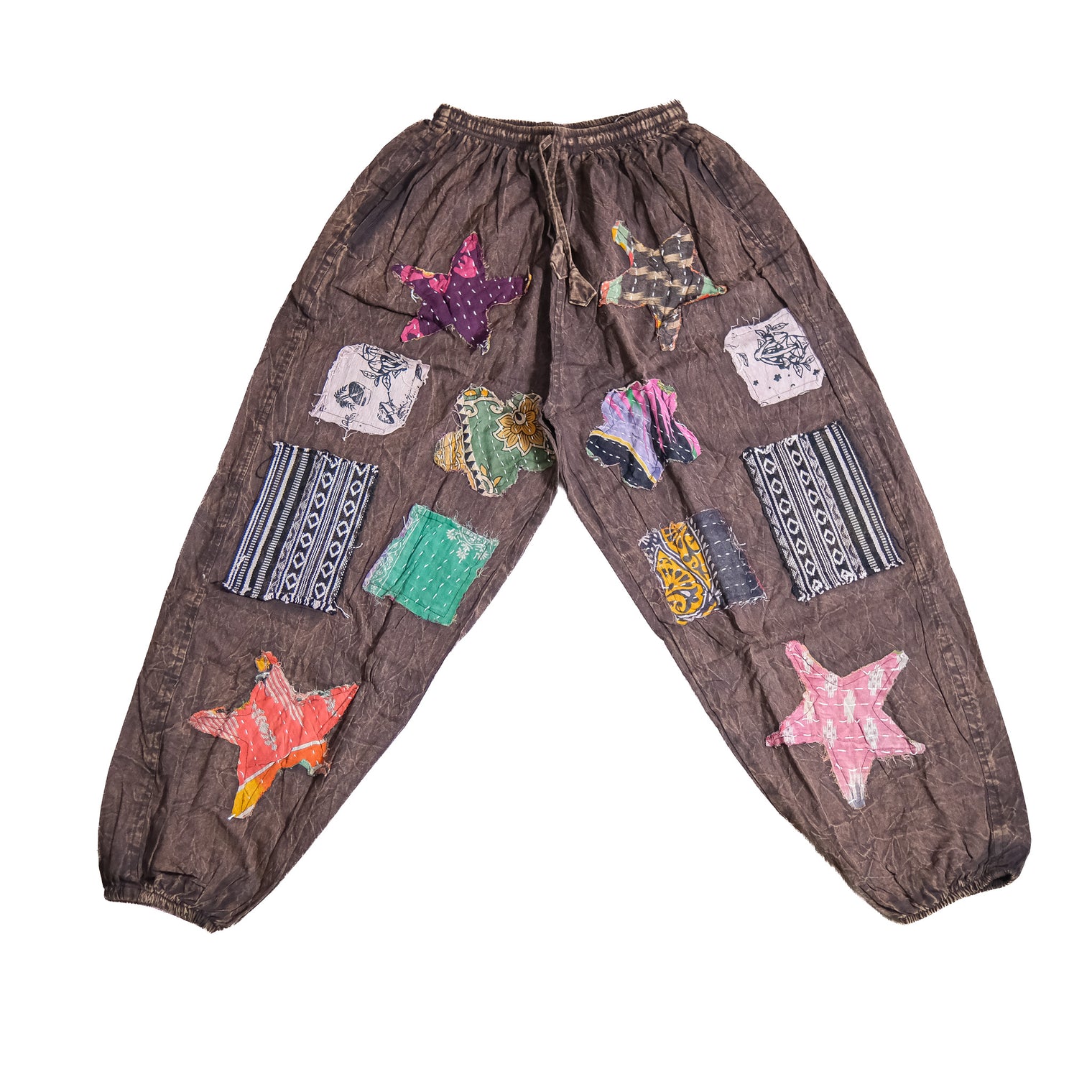 One of a Kind Artisan Patchwork Cotton Pants