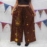Celestial Wanderer Fleece Lined Wide Leg Pants