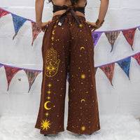 Celestial Wanderer Fleece Lined Wide Leg Pants