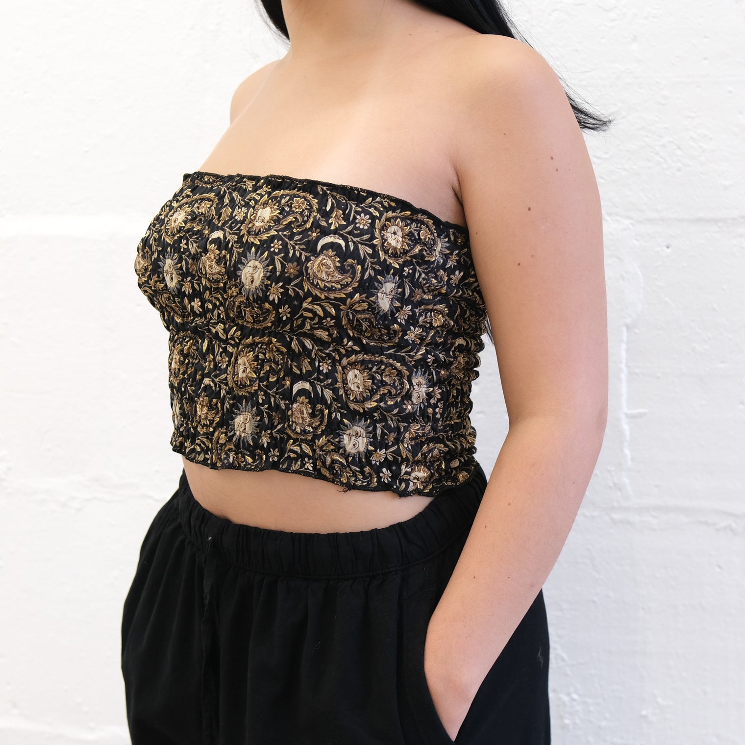 Paisley Celestial Boho Bandeau Top