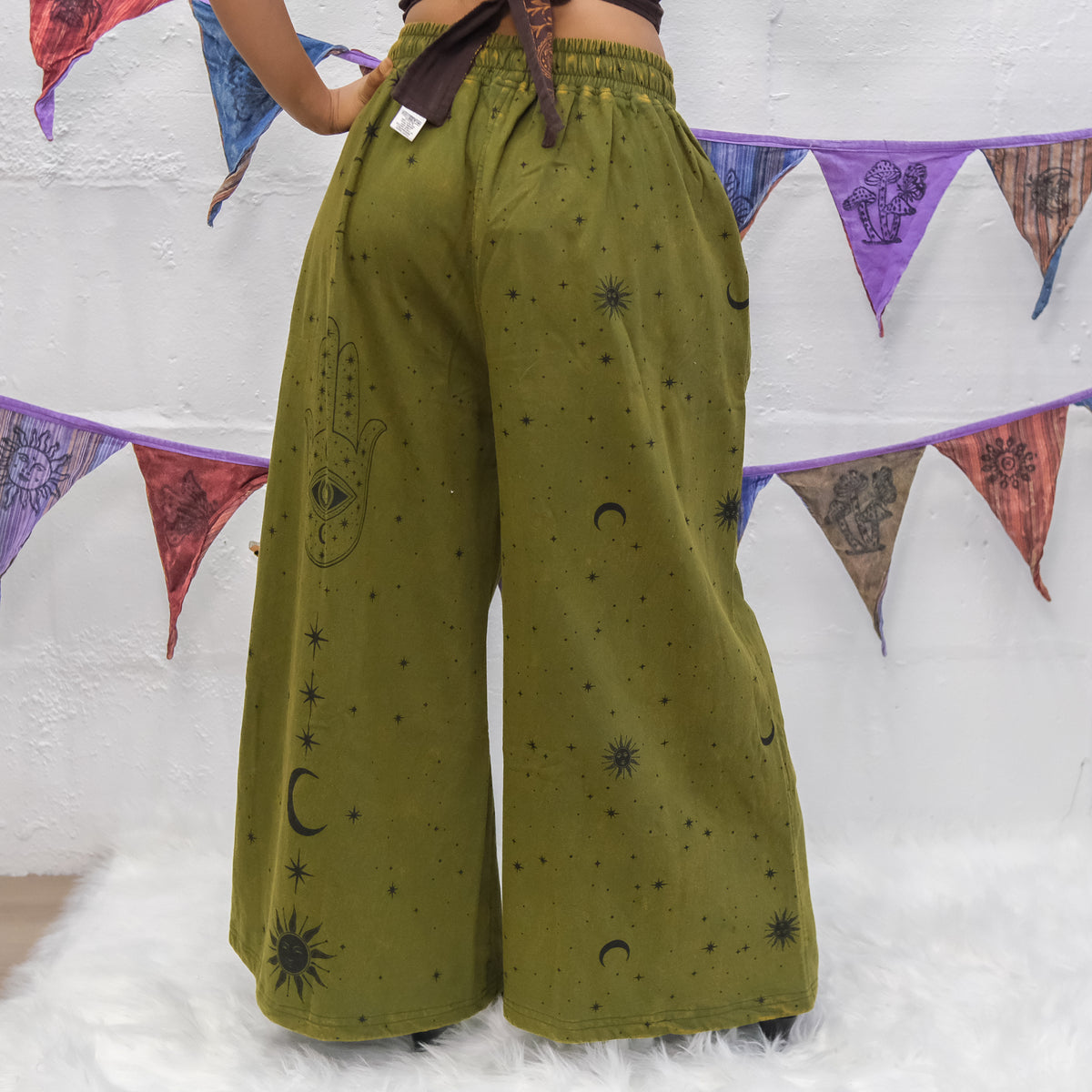 Celestial Wanderer Fleece Lined Wide Leg Pants