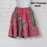 Kantha Tiered Mini Skirts