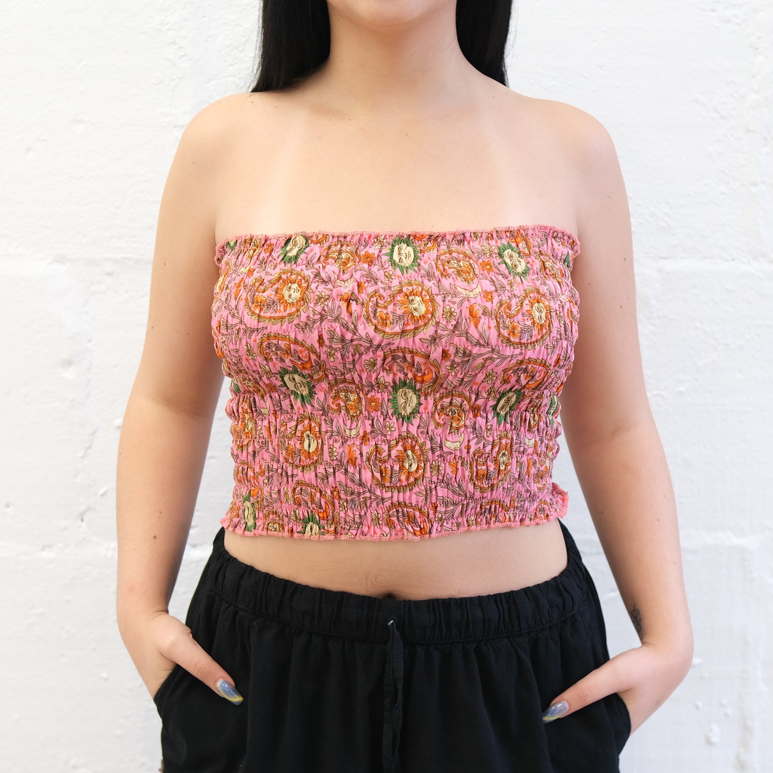 Paisley Celestial Boho Bandeau Top