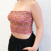 Paisley Celestial Boho Bandeau Top