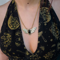 Boho Butterfly Crystal Necklace