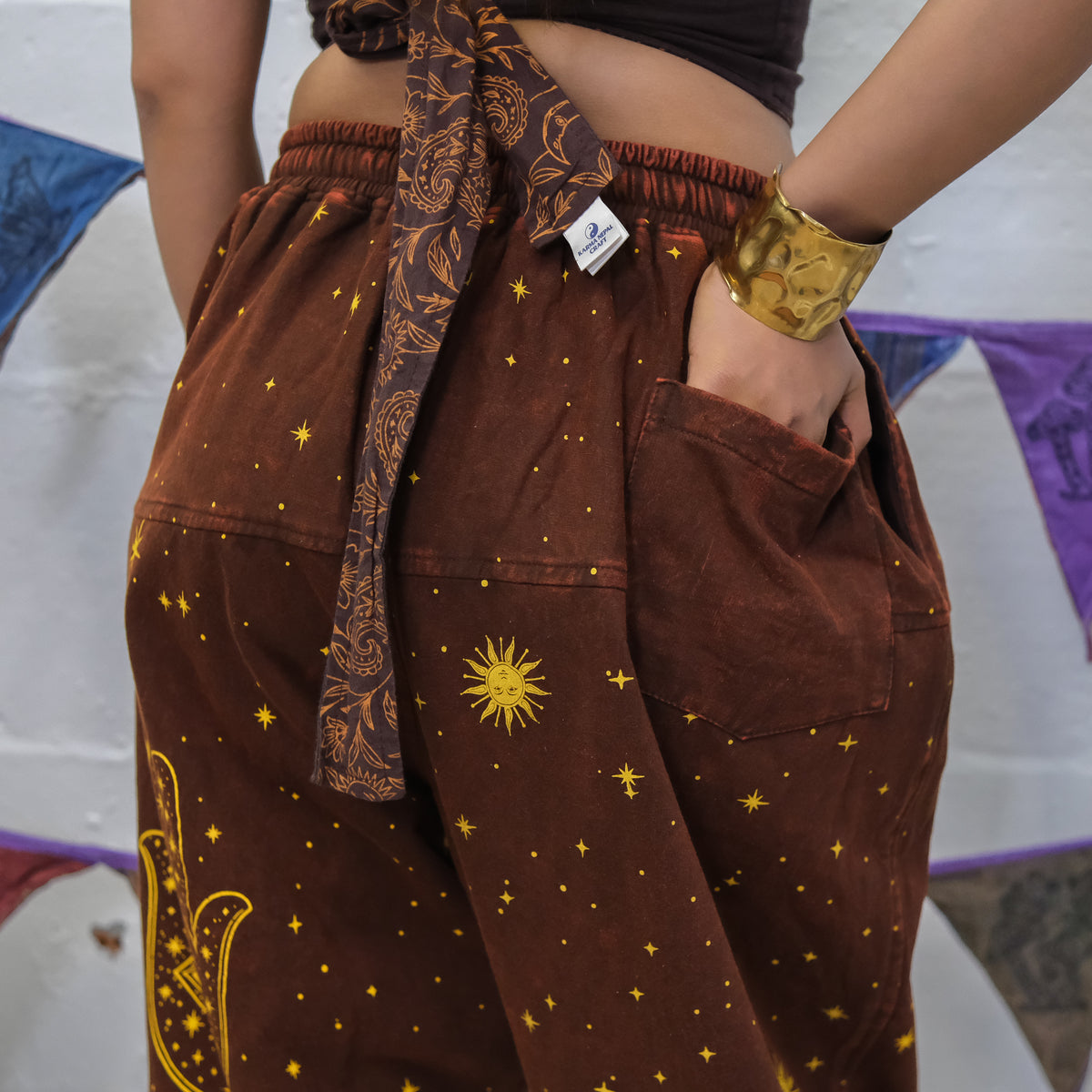 Cosmic Guardian Fleece Lined Baggy  Pants