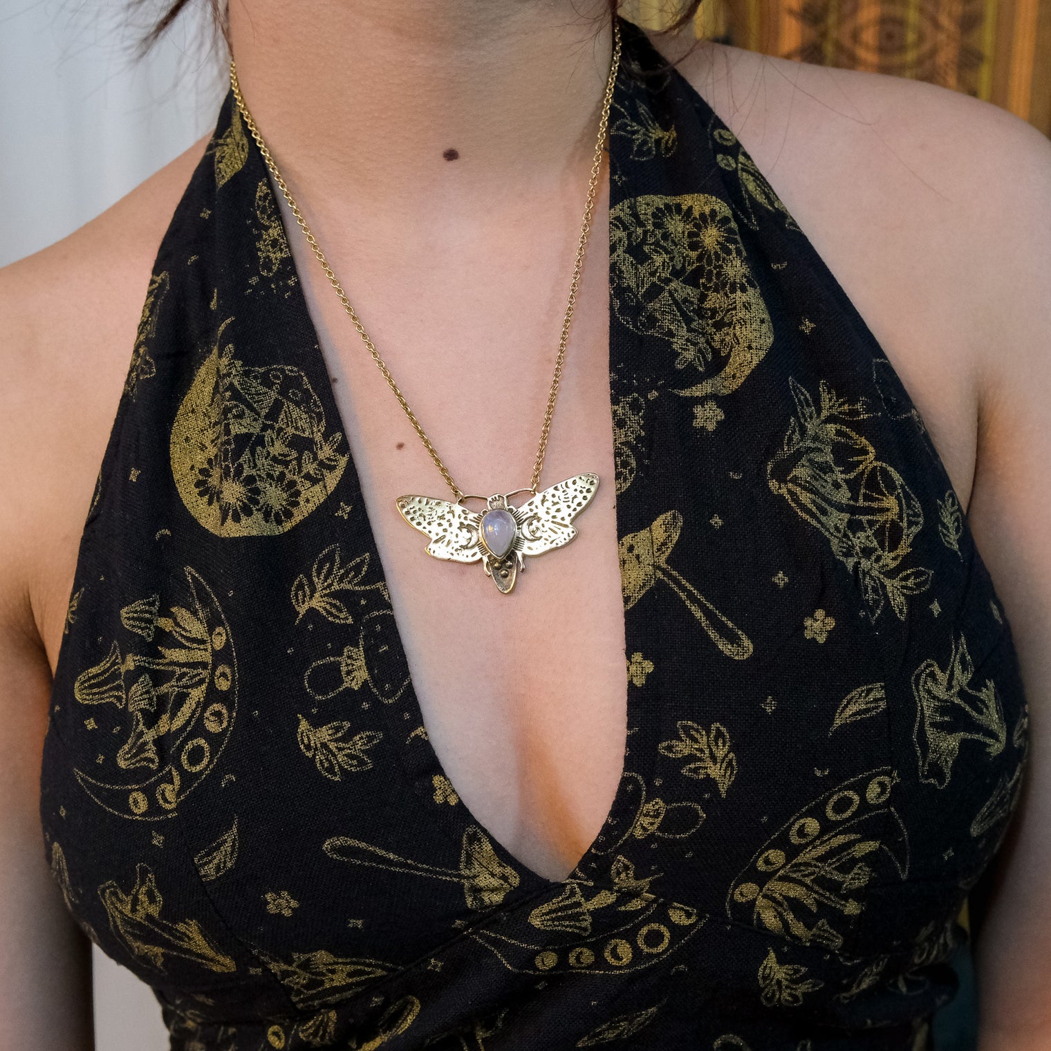 Boho Butterfly Crystal Necklace