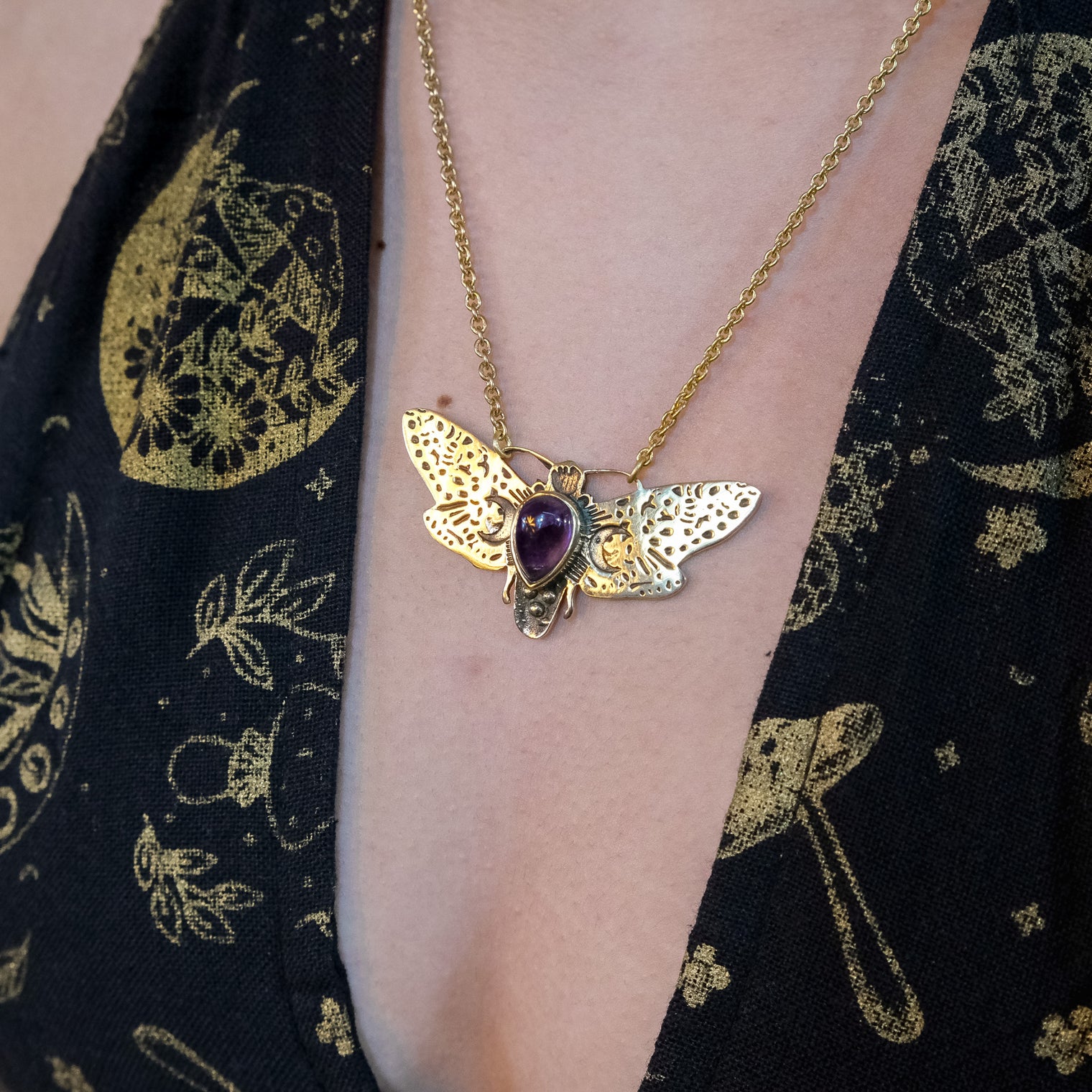Boho Butterfly Crystal Necklace