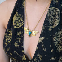 Boho Butterfly Crystal Necklace