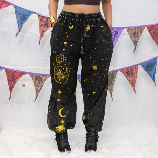 Cosmic Guardian Fleece Lined Baggy  Pants